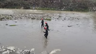 Melen Çayında tatbikat