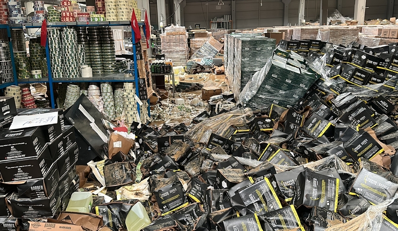 Melen Taştı; Kolonya Fabrikası sular altında kaldı