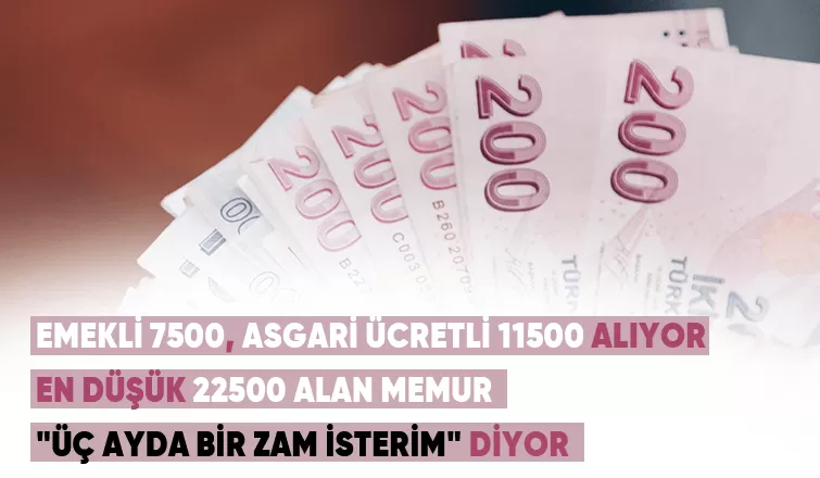 Memur 3 ayda bir zam isterim diyor
