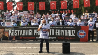 Memur-Sen üyelerinden Macron'a tepki