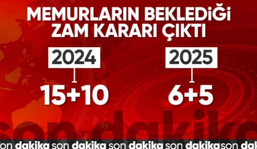 Memur ve memur emeklilerinin zam oranı belli oldu