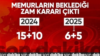 Memur ve memur emeklilerinin zam oranı belli oldu