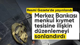 Menkul kıymet tesisine ilişkin düzenleme yürürlükten kaldırıldı