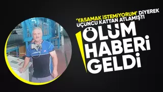 Merdiven boşluğundan atlayan adamın acı haberi geldi