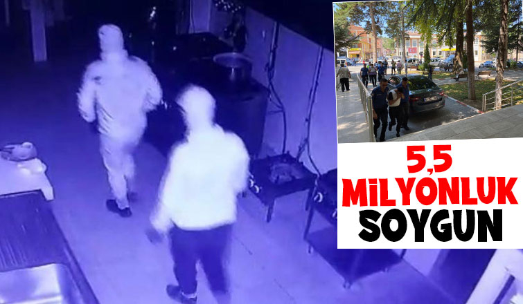 Mermer fabrikasında 5,5 milyonluk soygun