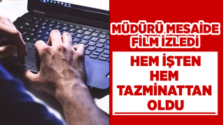 Mesaide oyun oynayan müdür kovuldu