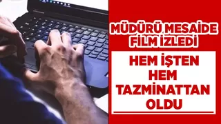 Mesaide oyun oynayan müdür kovuldu