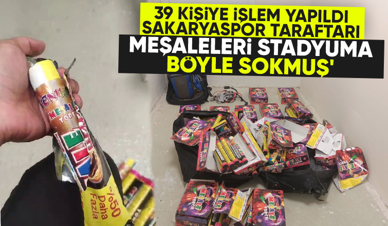 Meşaleleri bisküvi ve cips paketleri içine gizlemişler