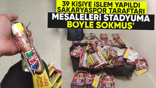 Meşaleleri bisküvi ve cips paketleri içine gizlemişler