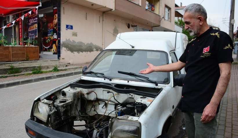 Meşhur film sahnesi gerçek oldu; Baba akü yok!