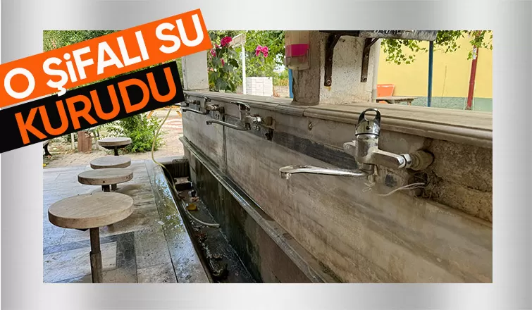 Meşhur şifalı su kurudu