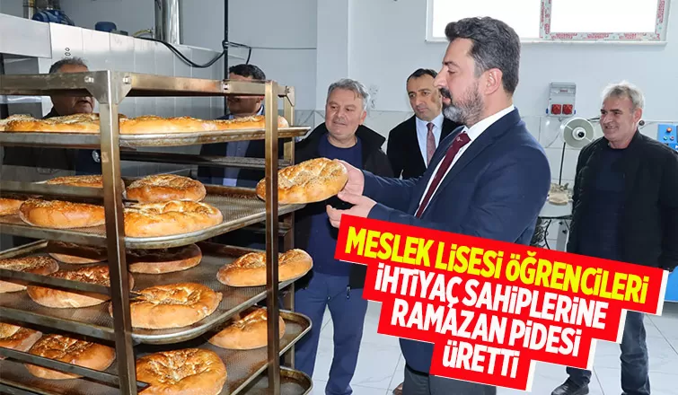 Meslek Liseliler Ramazan pidesi üretiyor
