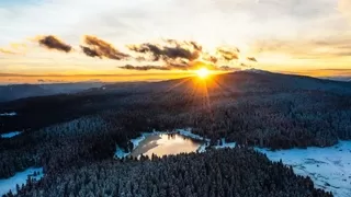 Mest eden kar manzarası