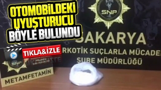 Metamfetamin ile yakalandı
