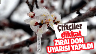 Meteorolojiden zirai don uyarısı