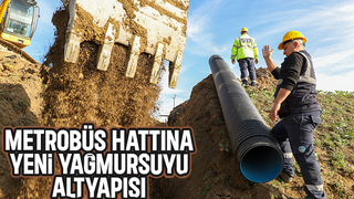 Metrobüs hattında çalışmalar sürüyor