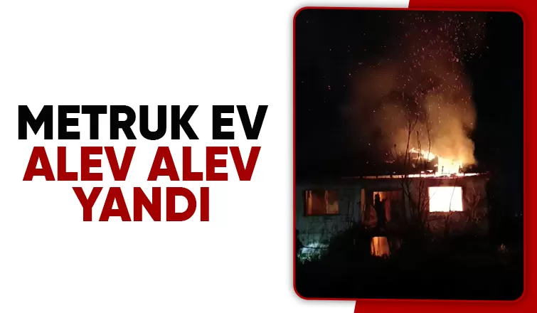 Metruk bina yandı