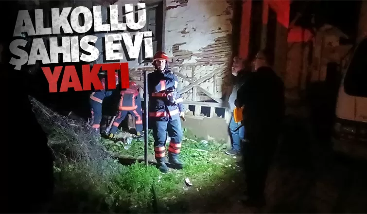 Metruk evi yaktı