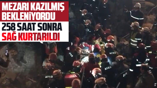 Mezarı kazılmış bekleniyordu, 258. saat sonra sağ kurtuldu