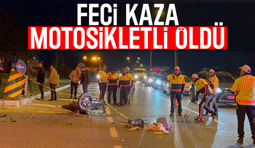 Midibüs ile çarpışan motosikletli öldü