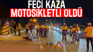 Midibüs ile çarpışan motosikletli öldü