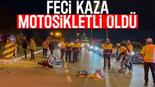 Midibüs ile çarpışan motosikletli öldü