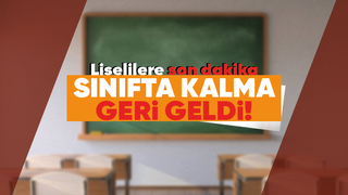 Milli Eğitim Bakanı Yusuf Tekin açıkladı: Liselere sınıf tekrarı geri geliyor!