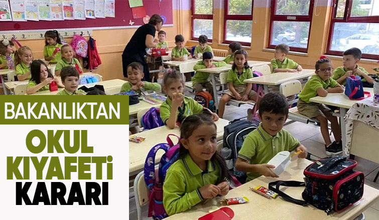 Milli Eğitim Bakanlığı'ndan okul kıyafeti kararı