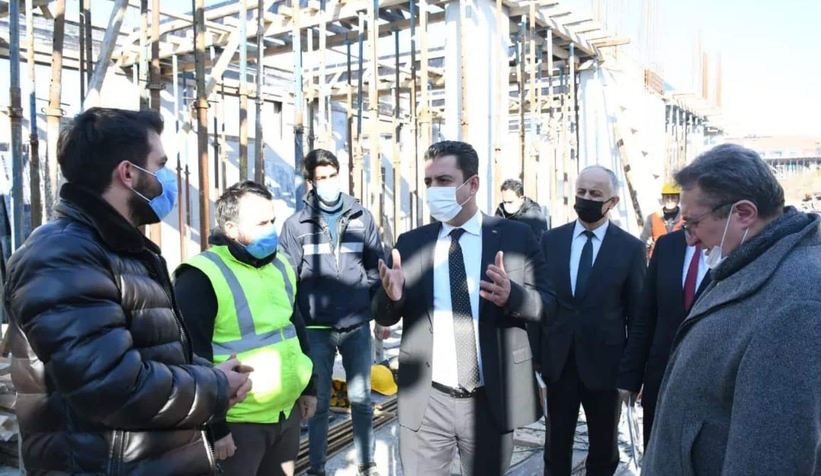 Milli Eğitim Müdürü Savaşçı okul inşaatlarını inceledi