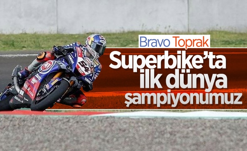 Milli motosikletçi Toprak Razgatlıoğlu Dünya Şampiyonu