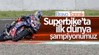 Milli motosikletçi Toprak Razgatlıoğlu Dünya Şampiyonu