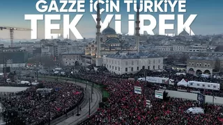 Milyonlar Galata'ya akın etti: Gazze'deki katliama 