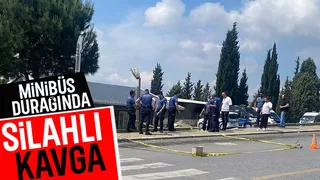 Minibüs durağı karıştı