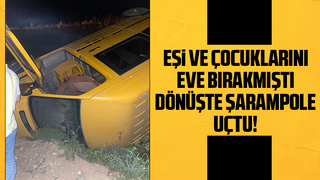 Minibüs şarampole uçtu