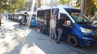 Minibüsçüler kazan kaldırdı