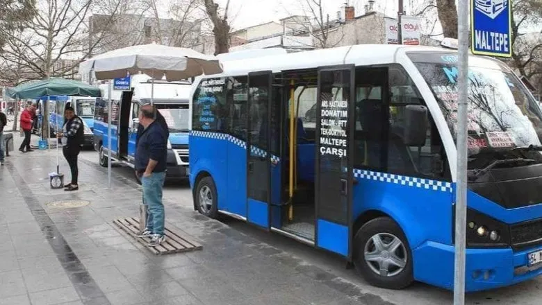 Minibüsçüler ve dolmuşçulardan belediye ucuza taşıyor eylemi!