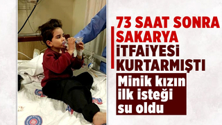 Minik kızın ilk isteği su oldu