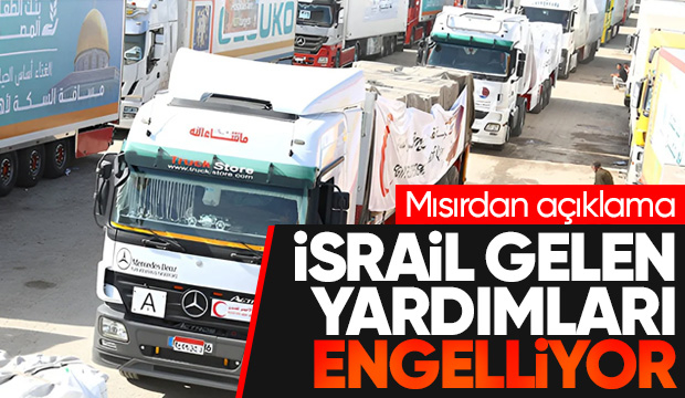 Mısır'dan Gazze'ye yardım açıklaması: İsrail engelliyor