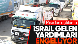 Mısır'dan Gazze'ye yardım açıklaması: İsrail engelliyor