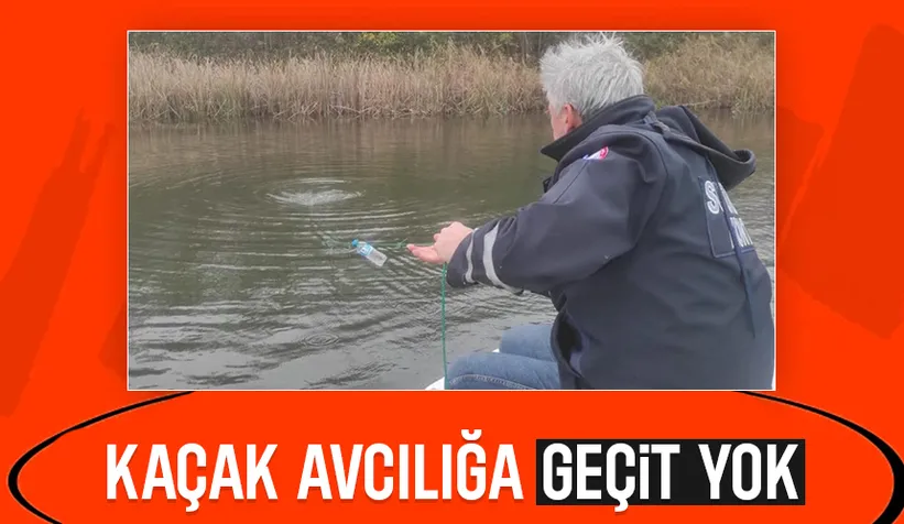 Mollaköy Göletleri'nde kaçak avcılık operasyonu