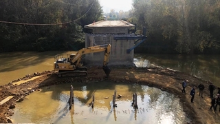 Mollaköy köprüsünde çalışmalar sürüyor