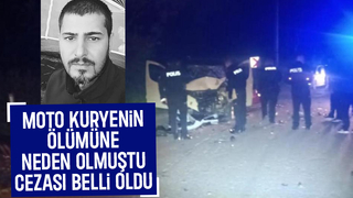 Moto kuryenin öldüğü kazada sürücü tahliye edildi