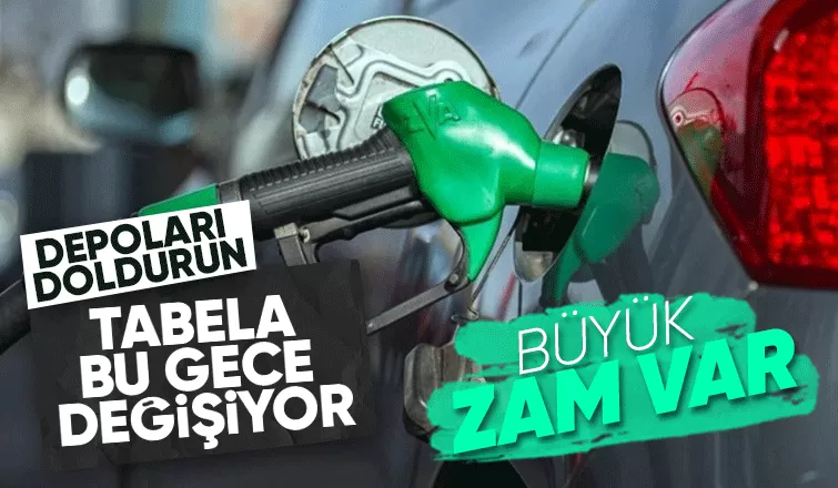 Motorine bu gece büyük zam