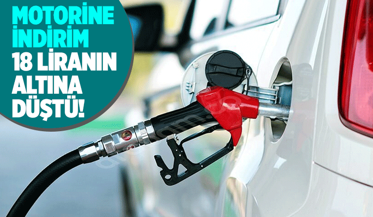 Motorinin litresi 18 liranın altına düştü
