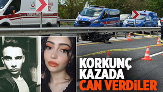 Motosiklet bariyerlere girdi: 2 ölü