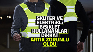 Motosiklet, bisiklet ve skuter sürücülerine reflektif zorunluluğu