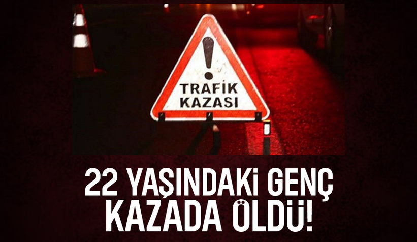 otomobil ile direğe çarpan genç öldü