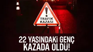 Motosiklet ile direğe çarpan genç öldü