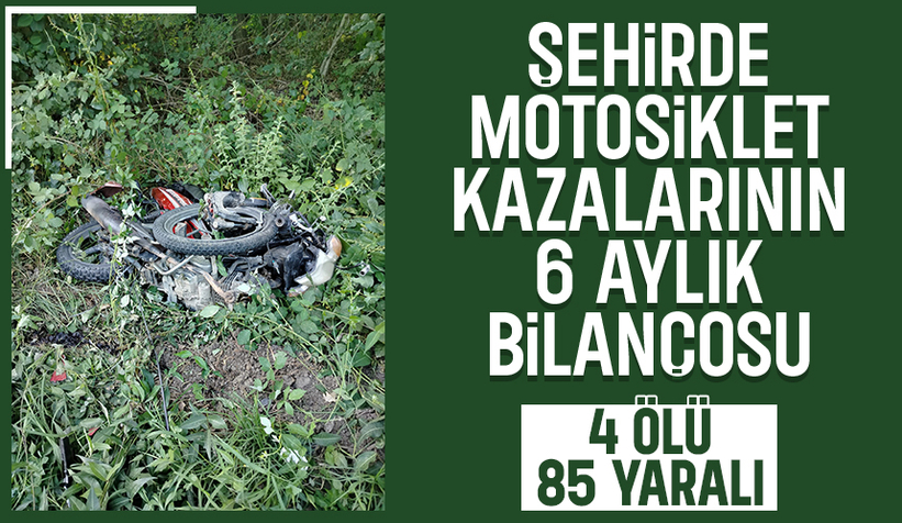 Motosiklet kazalarında bu yıl 4 kişi öldü