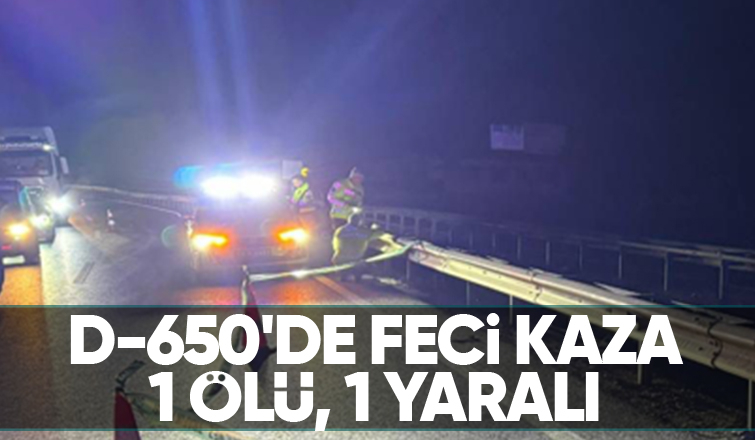 Motosiklet kazası: 1 ölü, 1 yaralı